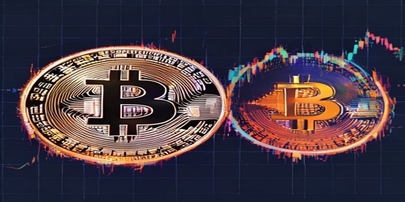 Side-by-side comparison chart of Bitcoin spot ETF vs futures ETF performance over 4 months, showing the tracking error gap